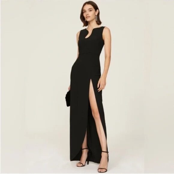 Amanda Uprichard Puzzle Side Slit Gown - Picture 1 of 7